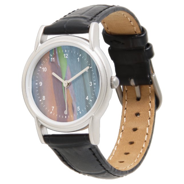 Reloj De Pulsera Resumen Del Árbol De Goma Arcoiris (Angular)