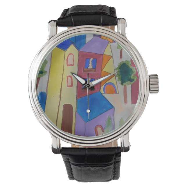 Reloj De Pulsera Resumen del pueblo de verano (Anverso)
