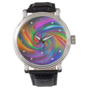 Reloj De Pulsera Resumen Espirales de fondo suave II