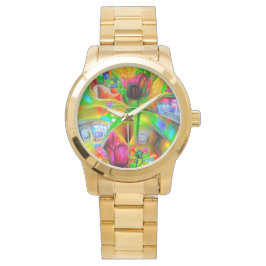 Reloj De Pulsera Resumen Flores psicodélicas