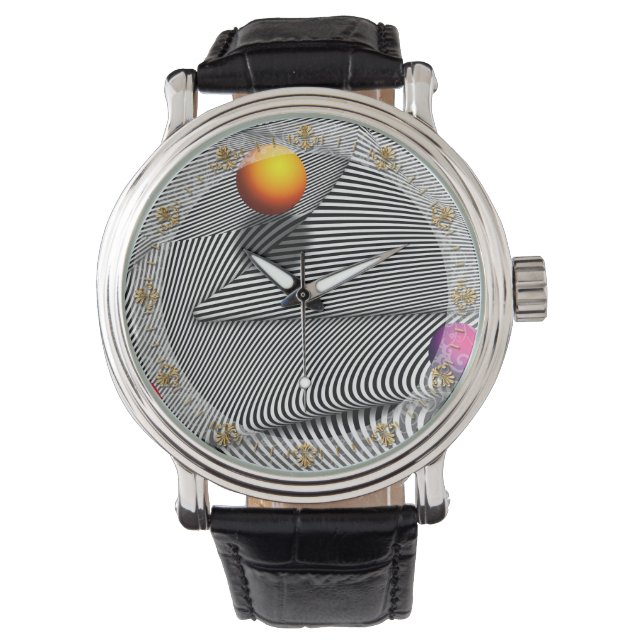 Reloj De Pulsera Resumen - Líneas - Eso es un moiré (Anverso)