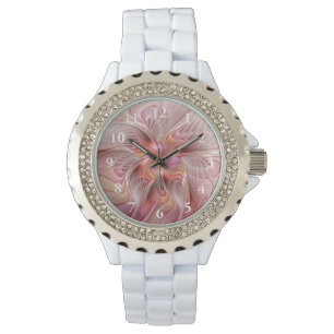 Reloj De Pulsera Resumen mariposa colorida Fantasía arte fractal