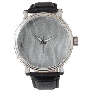 Reloj De Pulsera Resumen Metalizado cepillado de plata
