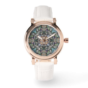 Reloj De Pulsera Resumen Multicolor Succulum Garden Rosette
