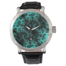 Resumen Patrón fractal verde negro