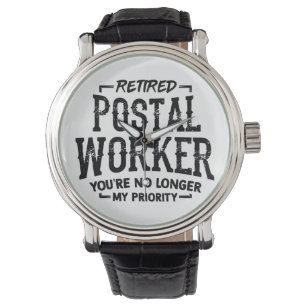 Reloj De Pulsera Retiro de trabajador postal Mailman Funny