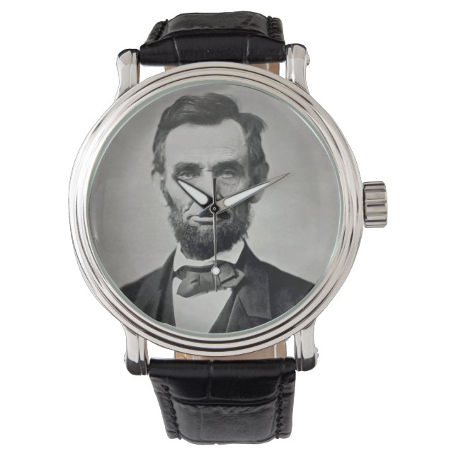 Reloj De Pulsera Retrato de Abraham Lincoln Gettysburg (Anverso)