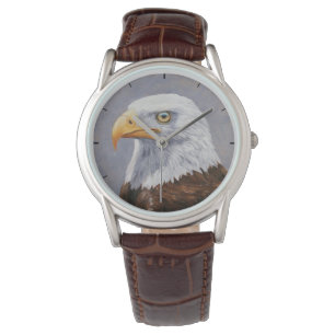 Reloj De Pulsera Retrato de águila calva