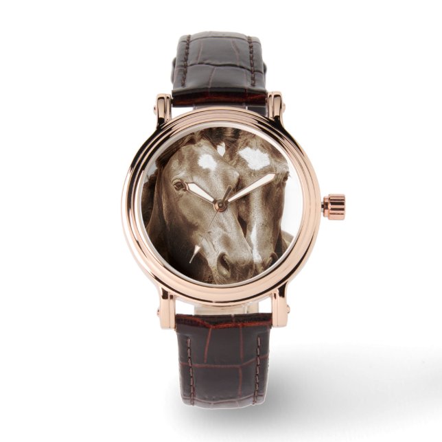 Reloj De Pulsera Retrato de caballo III (Anverso)