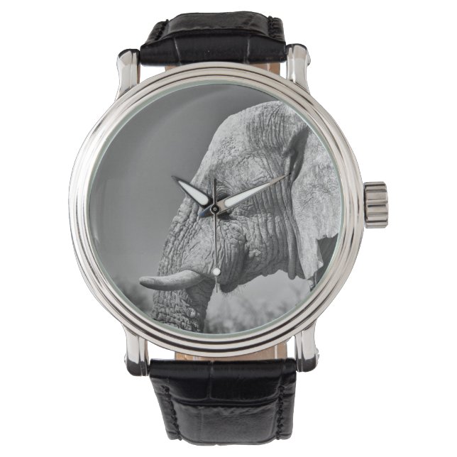 Reloj De Pulsera Retrato de elefante (Anverso)