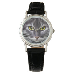 Reloj De Pulsera Retrato de gato maravilloso - genial