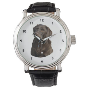 Reloj De Pulsera Retrato de la foto de Labrador del chocolate