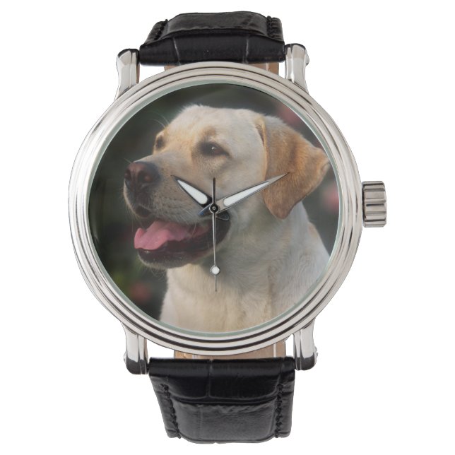Reloj De Pulsera retrato de Labrador Retriever, Hilton (Anverso)
