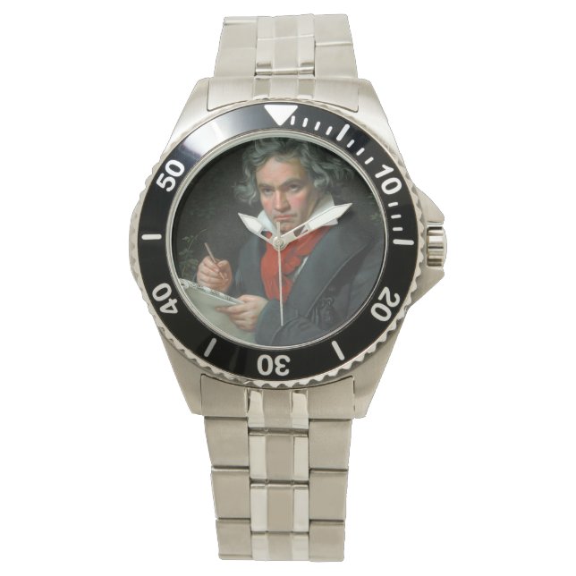 Reloj De Pulsera Retrato de Ludwig van Beethoven (Anverso)