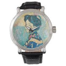 Retrato de mujer japonesa (por Fujishima Takeji)