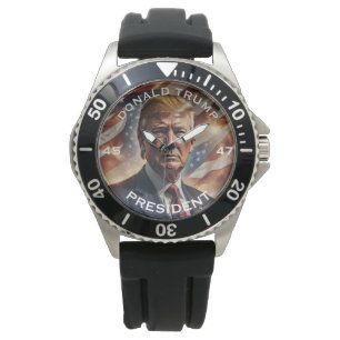 Reloj De Pulsera Retrato de presidente de Donald Trump
