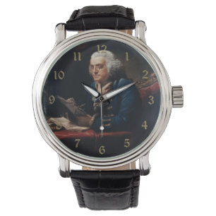Reloj De Pulsera Retrato de pulgar, Benjamin Franklin Padre fundado