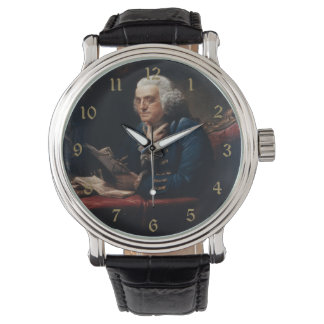 Reloj De Pulsera Retrato de pulgar, Benjamin Franklin Padre fundado