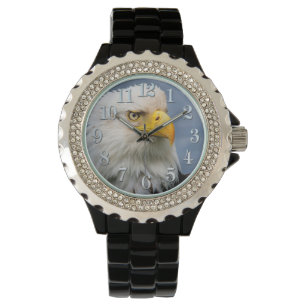 Reloj De Pulsera Retrato de Raptor de águila calva