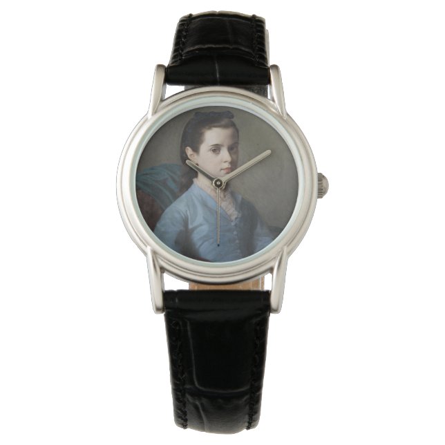 Reloj De Pulsera Retrato de un Chica elegante (por Leloir) (Anverso)
