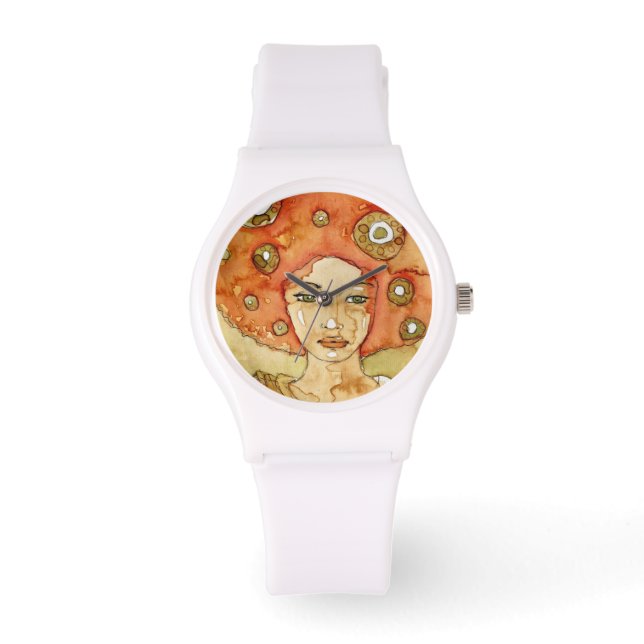 Reloj De Pulsera Retrato de un hermoso chica (Anverso)