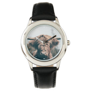Reloj De Pulsera Retrato de vaca Highland