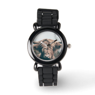 Reloj De Pulsera Retrato de vaca Highland