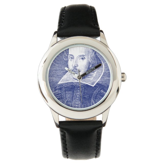 Reloj De Pulsera Retrato de William Shakespeare de First Folio (Anverso)