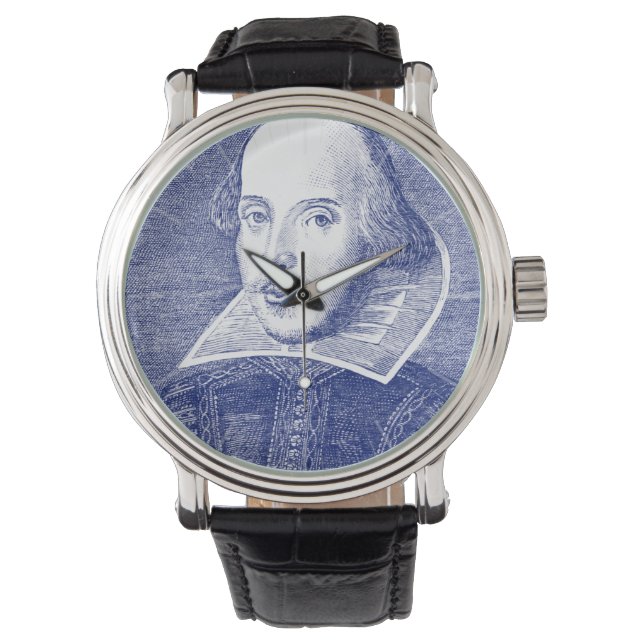 Reloj De Pulsera Retrato de William Shakespeare First Folio (Anverso)