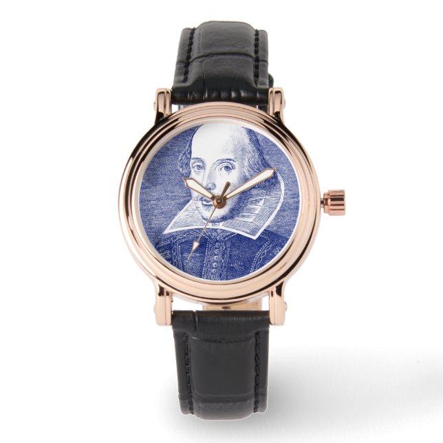 Reloj De Pulsera Retrato de William Shakespeare primero Folio (Anverso)
