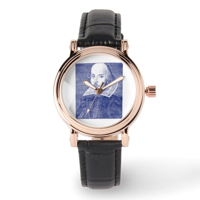 Reloj De Pulsera Retrato de William Shakespeare primero Folio (Anverso)