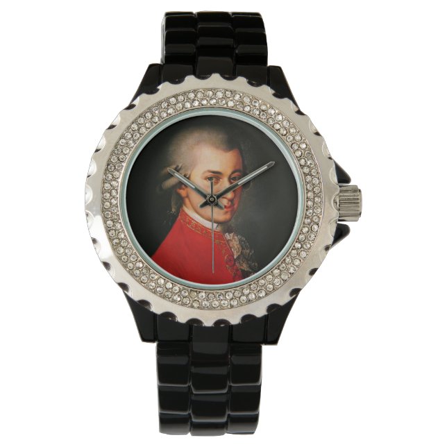 Reloj De Pulsera Retrato de Wolfgang Amadeus Mozart (Anverso)