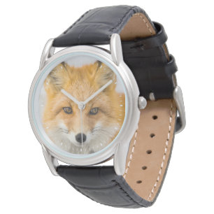 Reloj De Pulsera Retrato de zorro rojo