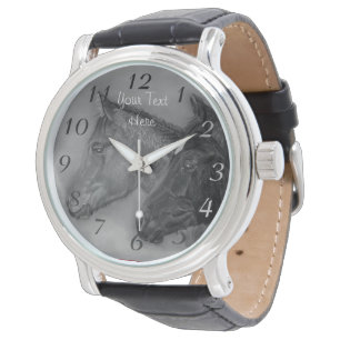 Reloj De Pulsera Retrato del potro de la castaña del potro del