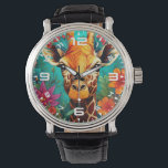 Reloj De Pulsera Retrato Floral Giraffe-9319<br><div class="desc">Retrato Floral Giraffe-9319</div>