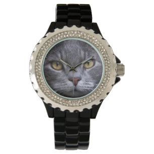Reloj De Pulsera Retrato Gris Cat