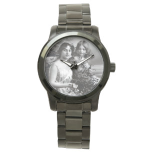 Reloj De Pulsera Retrato inmaduro de madre e hija