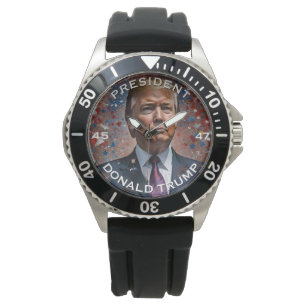 Reloj De Pulsera Retrato moderno del presidente Donald Trump