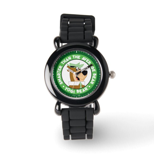 Reloj De Pulsera Retrato sonriente del oso de Yogi (Anverso)