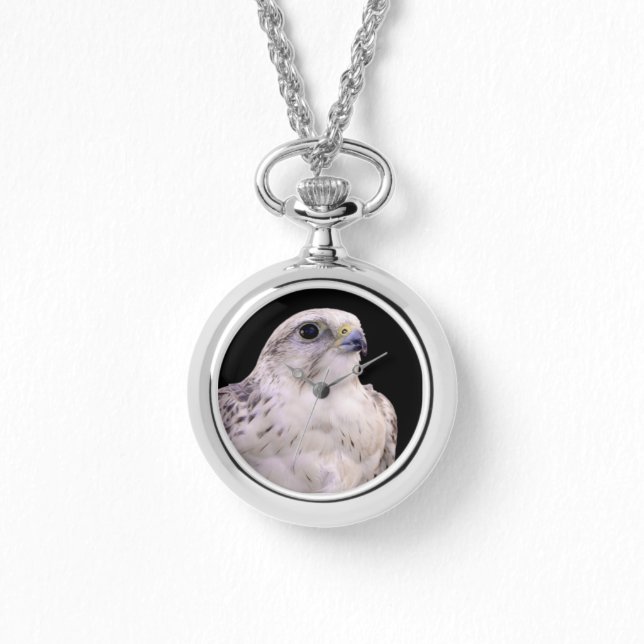 Reloj De Pulsera Retrato visto de un inquisitivo Halcón (Anverso)