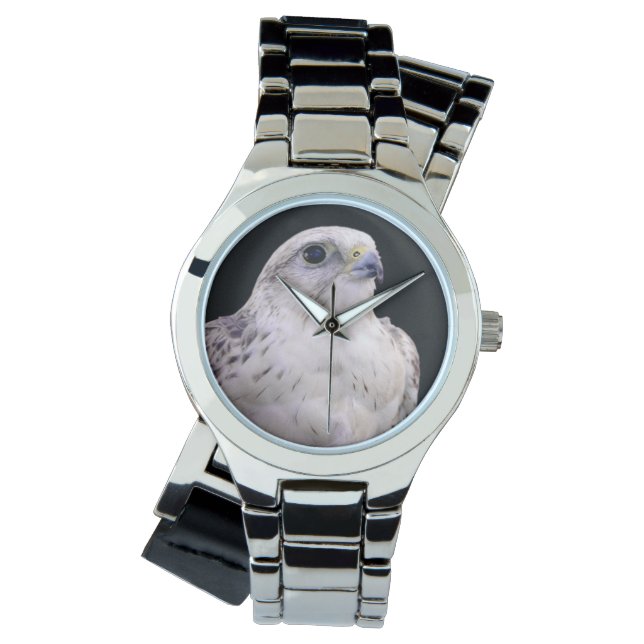 Reloj De Pulsera Retrato visto de un inquisitivo Halcón (Anverso)