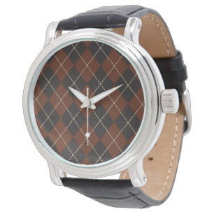 Reloj De Pulsera Retro Argyle Watch