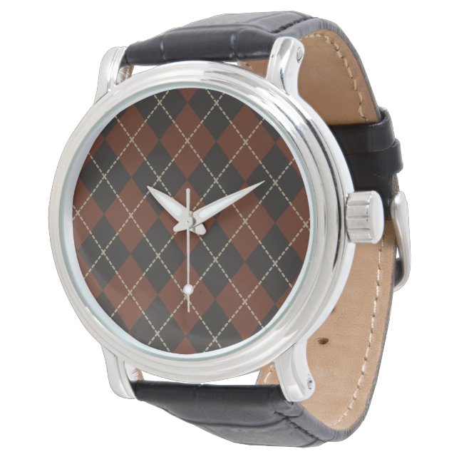 Reloj De Pulsera Retro Argyle Watch (Angular)