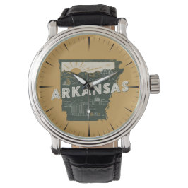 Reloj De Pulsera Retro Arkansas