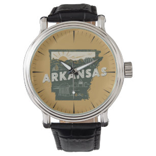 Reloj De Pulsera Retro Arkansas