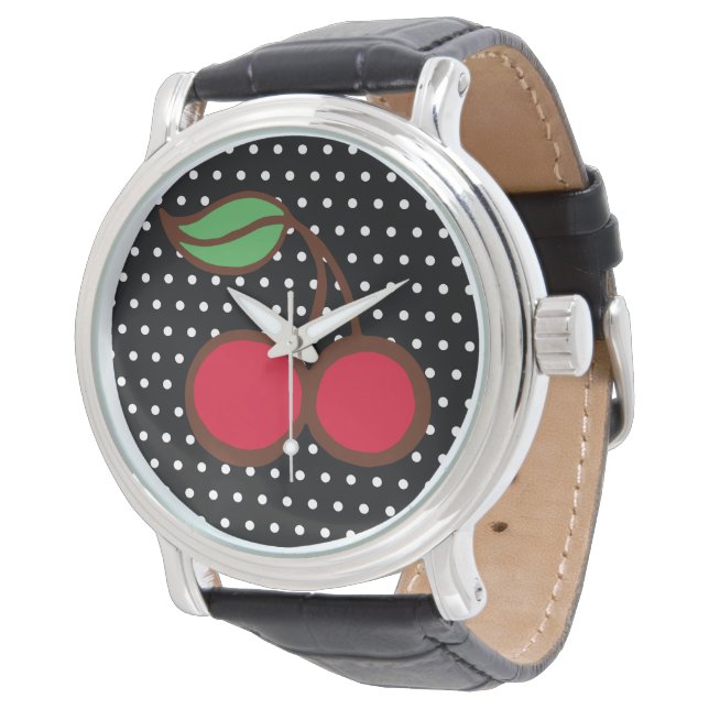 Reloj De Pulsera Retro Cherry Watch (Angular)