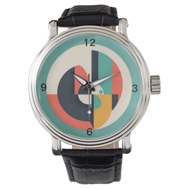 Reloj De Pulsera Retro Circle Pattern Wristwatch (Anverso)