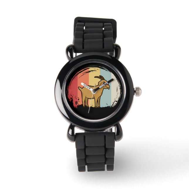 Reloj De Pulsera Retro de cabra (Anverso)