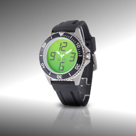 Reloj De Pulsera Retro Faux Digital Dad Monogramado Watch