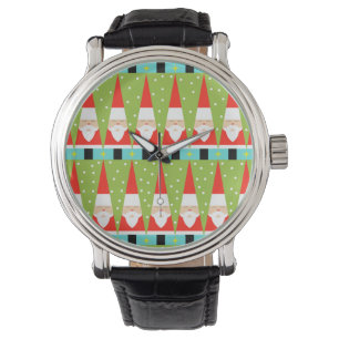 Reloj De Pulsera Retro Geométrico Santa Leather Watch